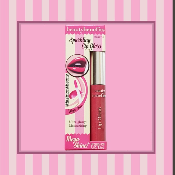 NWT Beauty Benefits Lip Gloss in Rosette - Picture 2 of 4
